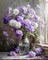 Paint by Number for Adults Beginner Students Canvas ONLY,Ideal Gift Choice for Festival, DIY Acrylic Painting Kit for Room Decor (Purple Flowers)